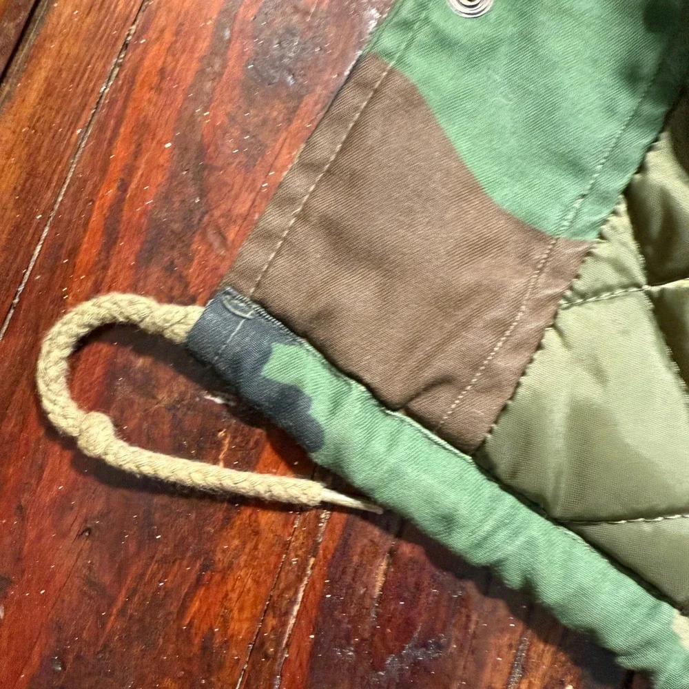 VTG‎ Military Jacket Boys Large 14-16 Field Cold Weather Coat Camo Lined Army